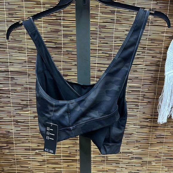 ID Ideology Women S Camo Print Medium Impact Sports Bra Black Size 3X - Picture 3 of 3